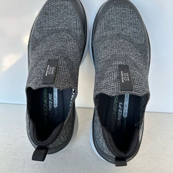 Skechers Shoes Mens 9 D'Lux Walker Quick Upgrade Slip Ons Sneakers 232163 Grey - Picture 8 of 8